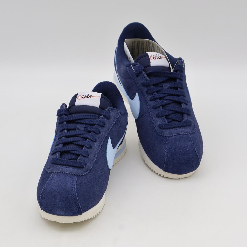 IB1857-400 Nike CORTEZ MIDNIGHT NAVY/CELESTINE BLUE-SAIL (Women's)