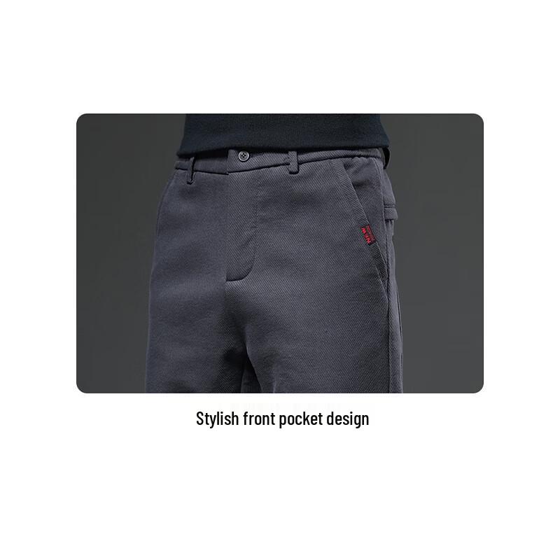 Pierre Cardin Men's Straight-Fit Casual Trousers