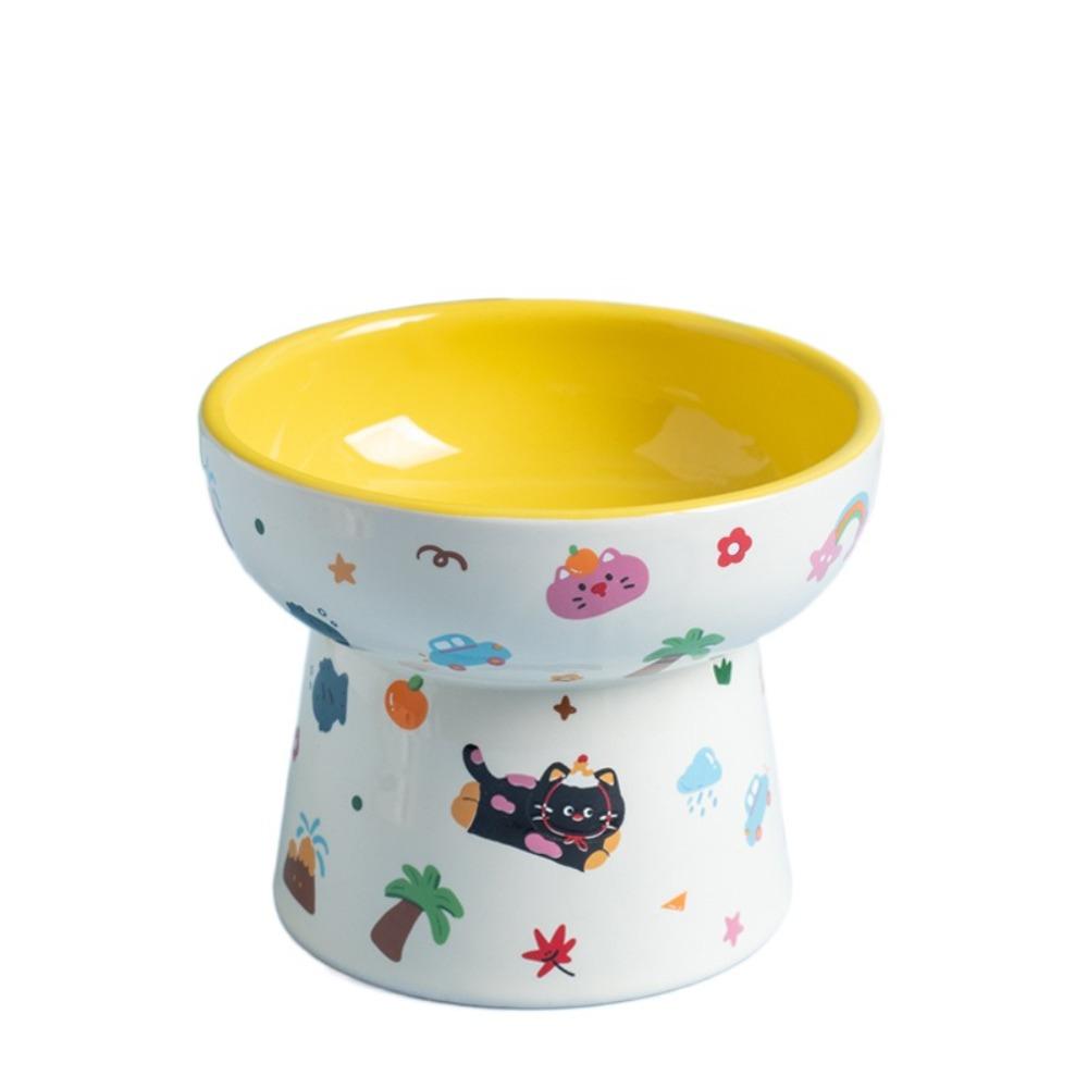 

Керамическая миска для кошек с плоским/наклонным краем, миска для питья для домашних животных, кормушка, миска для кормления собак, контейнер для воды Style 5