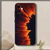 Volcano   Phone Case Black Silicone Soft For Samsung Galaxy A73,A72,A71,A70,A53,A52,A51