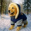 Dog Jumpsuit Waterproof Dog Jacket Windproof Warm Pet Cotton Coat Thickened Winter Dog Clothes for Dogs Puppy