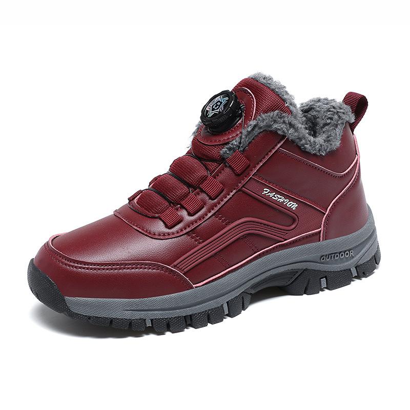 

Large size cotton shoes winter velvet and cotton mother walking shoes medium non-slip warm snow boots 48