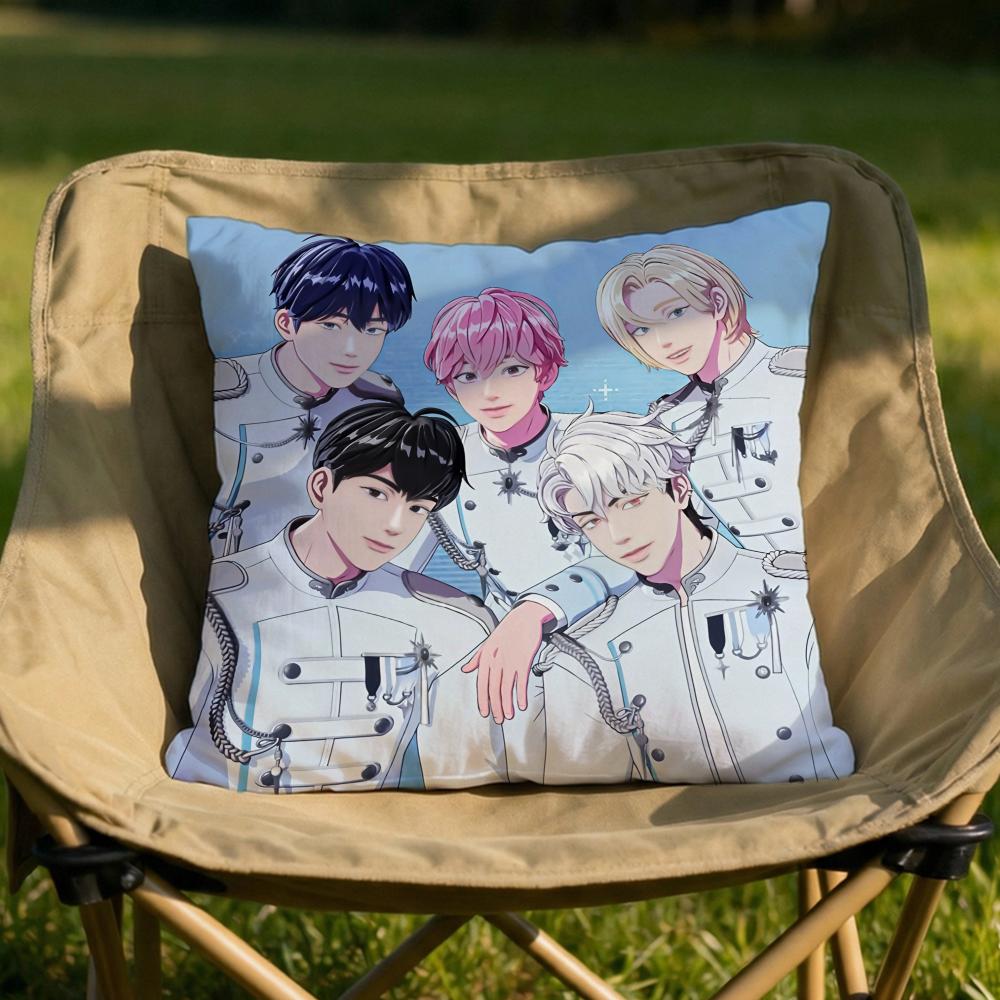 Kpop PPLAVE Cushion Cover Soft Reversible Durable Pillow Cover MultiScene Use for Home Car Daily Comfort