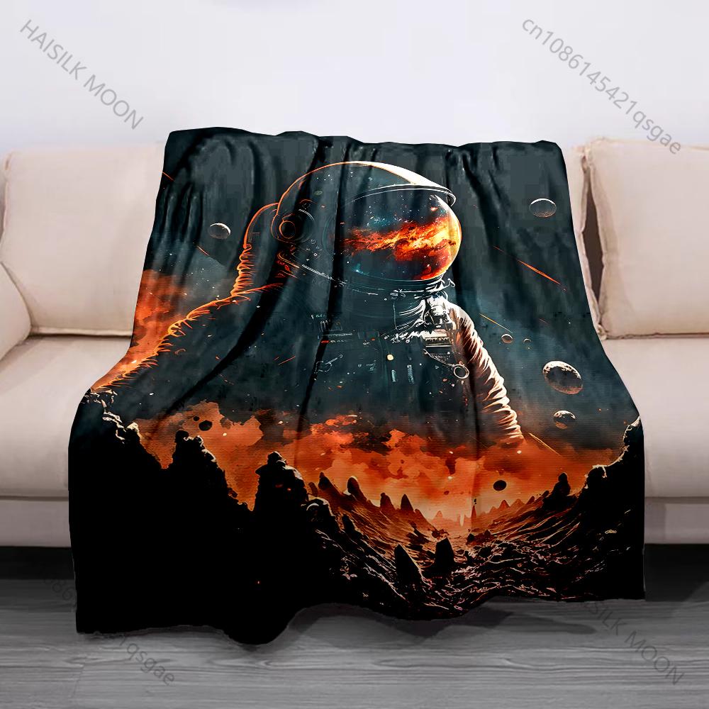 

1PC Koi moonlit vortex splashes Print Blanket Flannel Material Soft Warm for All Seasons Home Outdoor Camping Picnics RV 75x90cm