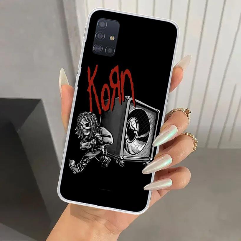 K-Korn Rock Band Phone Case for Samsung Galaxy A52 A32 A22 A12 A02S A50S A30S A10S Note 20 Ultra 10 Plus S10 A31 A20 A71 A72 Gal