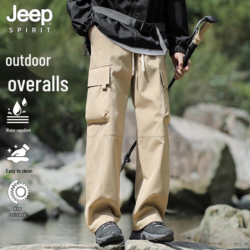 JEEP SPIRIT Men s Outdoor Straight-Leg Cargo Pants 2XL
