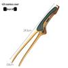 "Korean Style Titanium Gold-Plated 304 Stainless Steel Pointed Tip Tongs with Rubber Handle for Barbecue and Food">