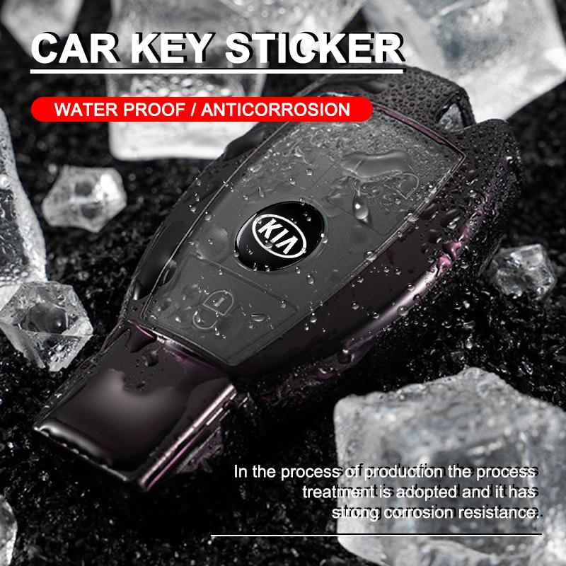 2/5/10Pcs 14mm Fashion Car Remote Key Fob Emblem Badge Radio button Sticker Accessories For KIA Cerato Sportage R K2 K3 K5 Sorento Sportage R Rio Soul