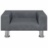 Vidaxl Sofa Dla Dzieci, Ciemnoszara, 50X40X26,5 Cm, Aksamitna