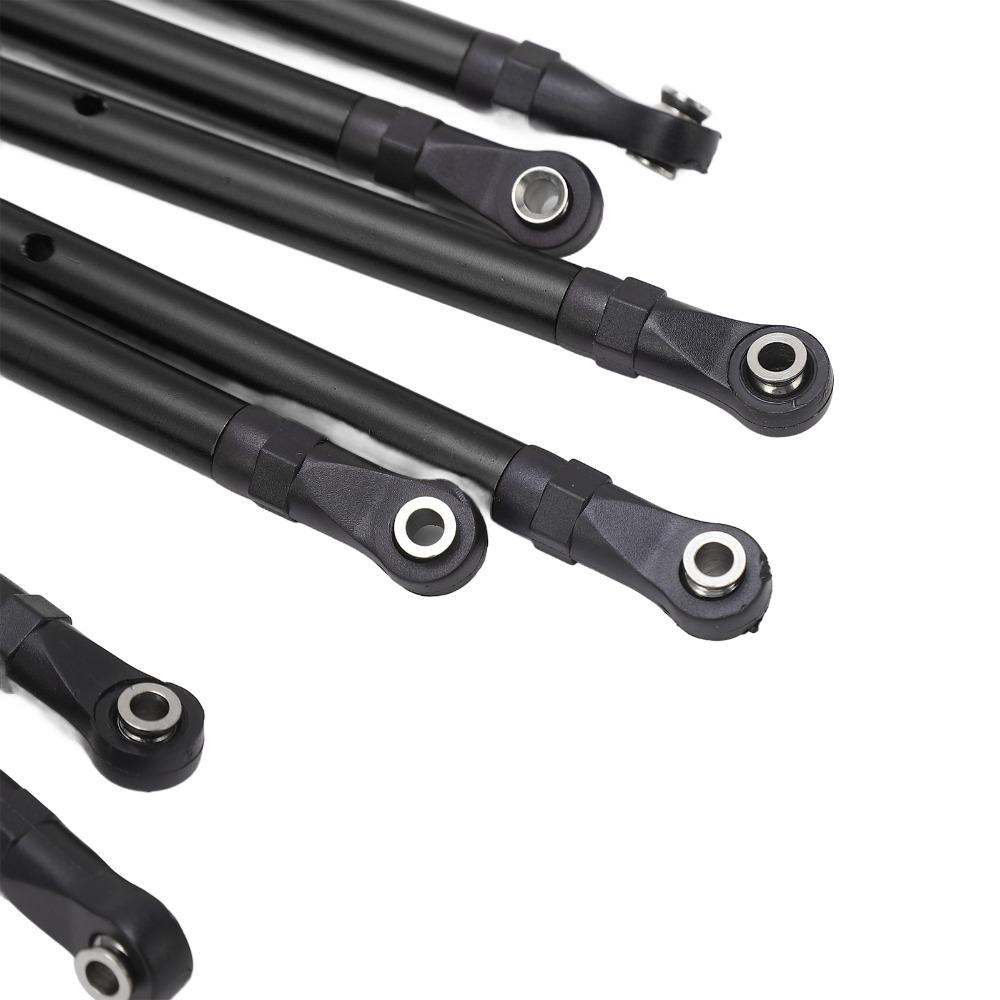8Pcs Aluminum Alloy RC Link Rod Kit for Axial SCX10 1/10 RC Crawler For RC Crawler