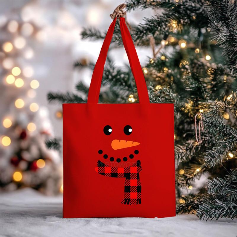 Christmas Handbag Multifunctional Large Capacity Fashion Shoulder Bag Student Canvas Bag