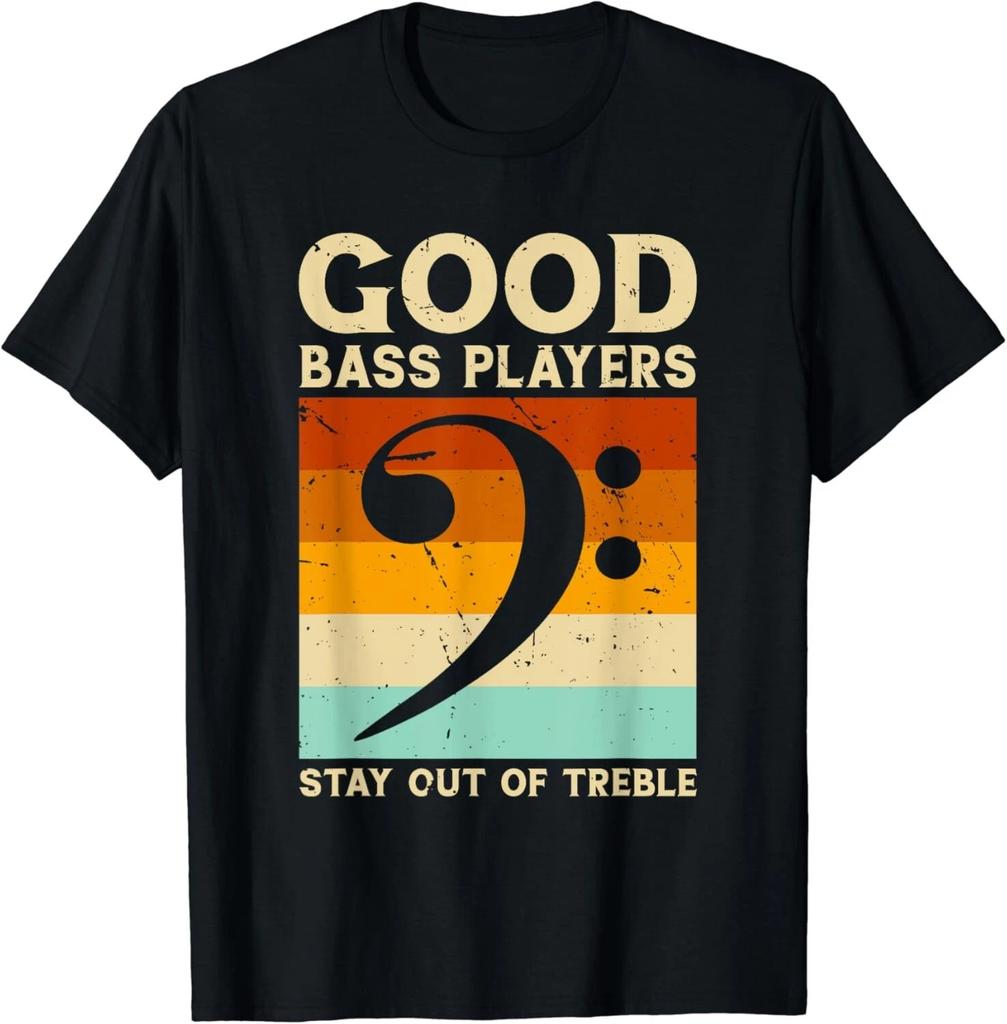 Bleib weg vom Diskant Lustiger Bassist Musiker Bassschlüssel Geschenk Unisex T-Shirt