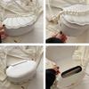 High Quality Shell women Shoulder Bag Minimalist with Pearls Design Crossbody Bag Vintage PU Leather Handbag for Women Girls