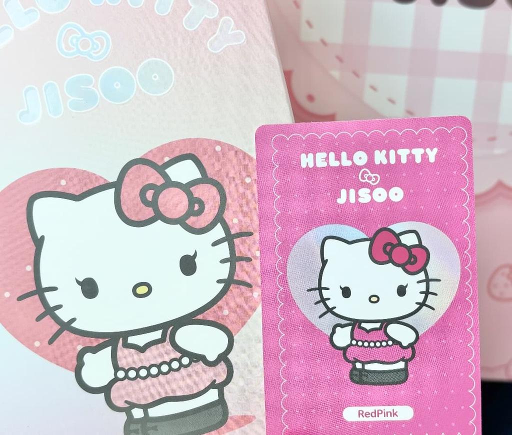 [USED] BLACKPINK Jisoo Hello Kitty Mascot Keyring, Pink