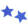 10 pezzi 8 cm Stella di Strass Applicazione Stella a Cinque Punte Patch Stella Applicazione Riparazione Abbigliamento
