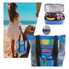Double Layer Swiming Beach Cooler Ice Bag Outdoor Camping Picnic Storage Bag Drink Food Tote Bag Thermal Insulation Lunch Box
