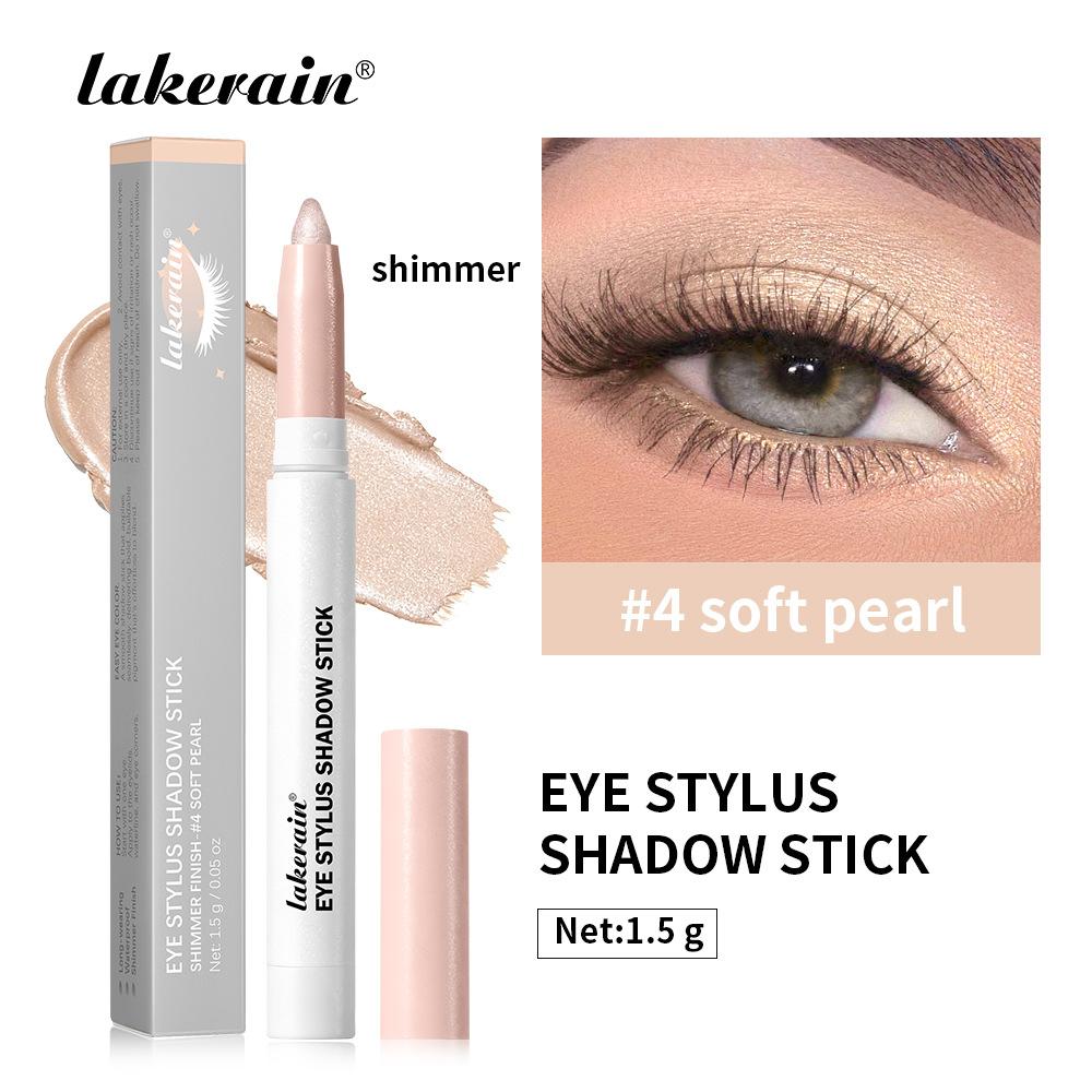 Lakerain Eye Stylus Shadow Stick Plum Bronze 1.5g Shimmer Eyeshadow Pencil Waterproof Long-Lasting Creamy Eye Makeup Cosmetic for Women