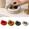 3D-gedrucktes Drachen-Aufbewahrungsfach, Dekorative Schlüsselablage mit Gothic-Fantasy-Design für Ringe, Schlüssel, Münzen, Schmuck, Schreibtisch-Organizer-Tablett für Homeoffice