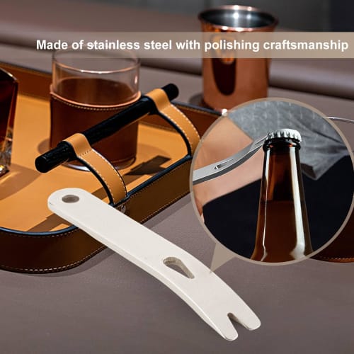 Ahvqevn 8-Piece Mini Crowbar, Stainless Steel Flat Bar, Multifunctional Small Prybar, Mini Crowbar Survival Opener Tool Set