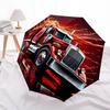 Truck Driver Fashionable Automatic Opening/Closing Folding Umbrella. Portable and Foldable, Ideal for Gift, Travel, and Daily Use.