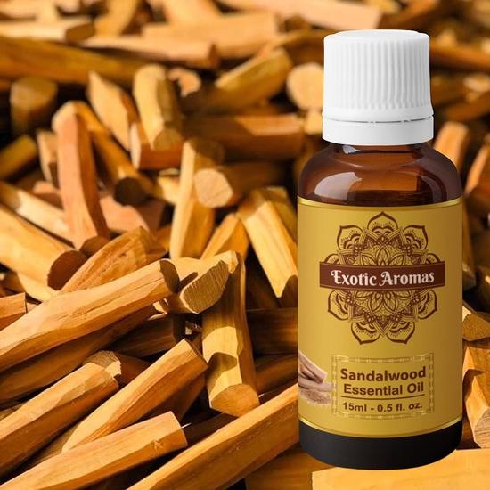 Exotic Aromas Sandalwood Oil for Aroma Therapy, Stress Relief (15Ml + 15Ml) Pack of 2