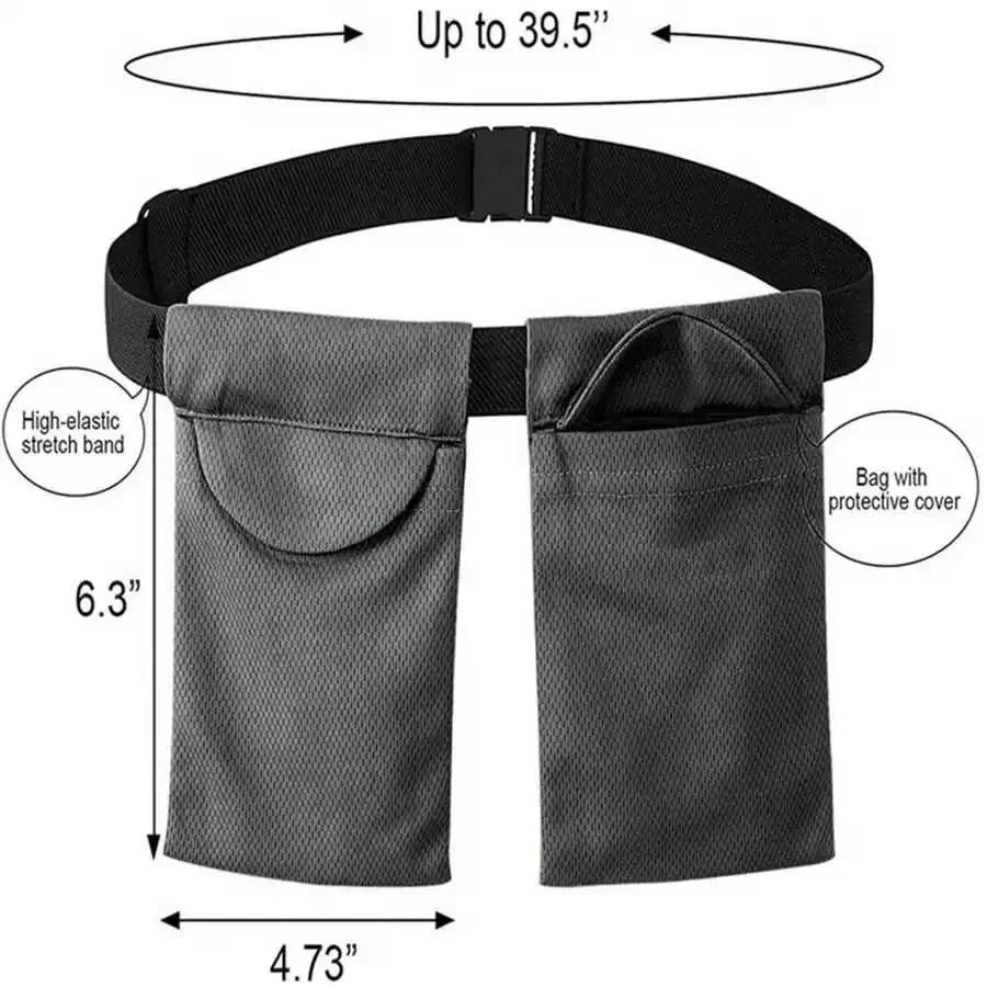 Reusable Adjustable Breast Surgery Drainage Bag Belt Shower Bag Neck Strap Mastectomy Drain Bottles Tubes Holder for Recovery