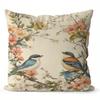 Home Decor Enchanting Birds And Blossoms Pillow Covers Pattern Cushion Cover Suitable For Sofa Bedroom Car Pillow Cover