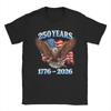 250 Anniversary USA Patriotic Eagle 250th Independence Day TShirt Summer  Cotton TShirts For Male Hippie Custom DIY Tshirt