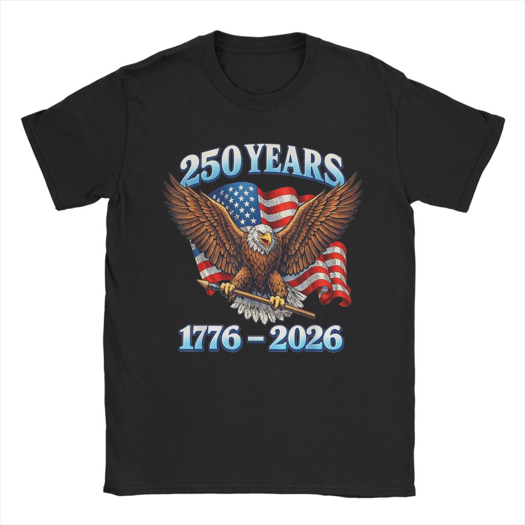 Oversized TShirt Summer 250 Years of We The People Freedom 1776 2026 Novelty T Shirts Cotton Tee Shirt Short Sleeve Top Tees