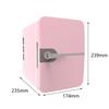4L Mini Fridge Beverage Refrigerator Adjustable Temperature Valentines Day Gifts