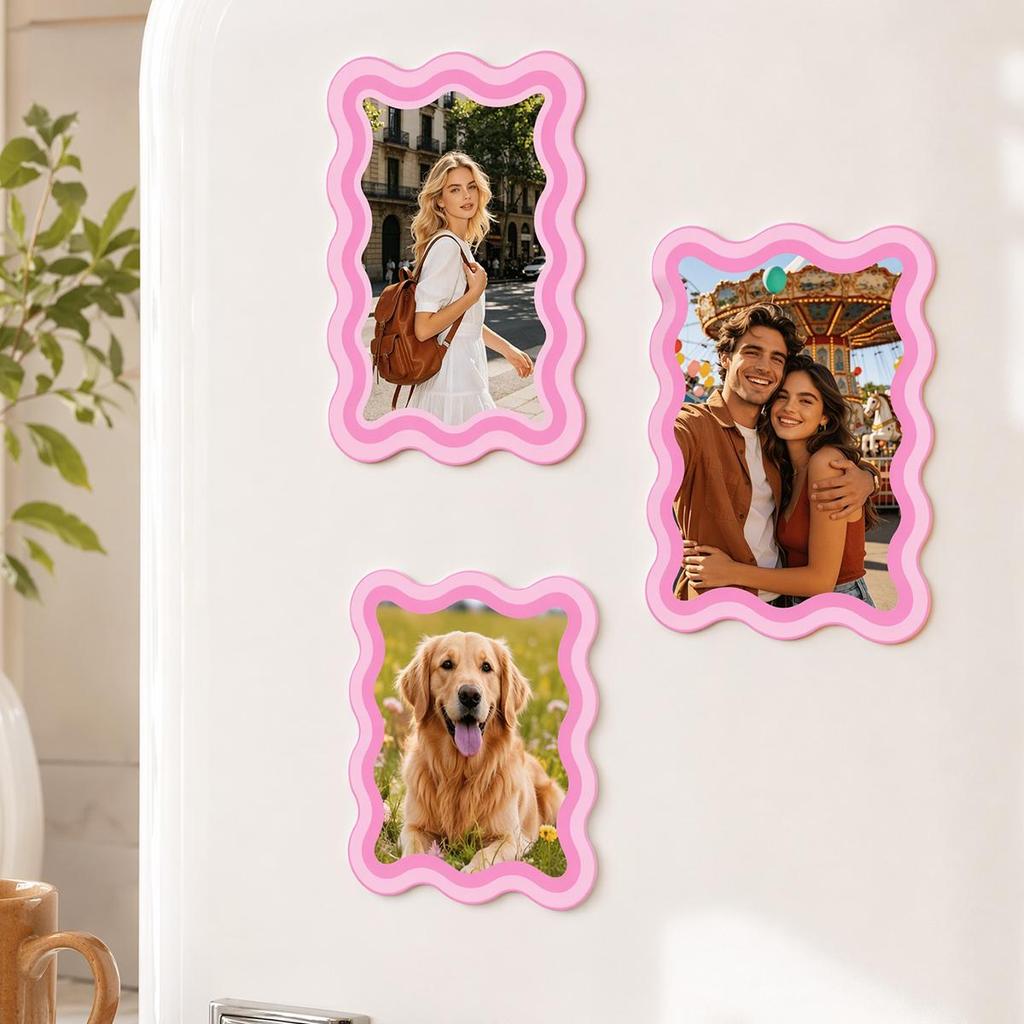 Personalisierter Kühlschrankmagnet mit Foto, Personalisierter Bildmagnet, Niedliche Wohnküchen-Dekoration, Angepasster Kühlschrankmagnet,