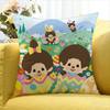 Cute M-Monchhichi Various Sizes Square Pillow Case For Car Home Bedchamber Decor
