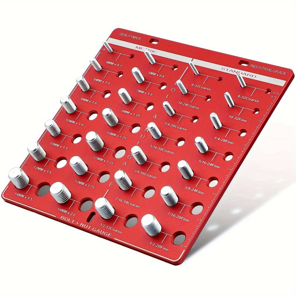 Screw Nut & Bolt Thread Checker and Measuring Gauge
