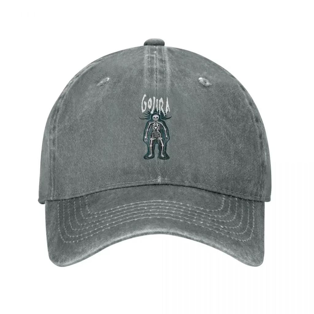 Vintage Gojiras Music Baseball Caps Unisex Style Distressed Cotton Headwear Heavy Metal Outdoor Workouts Caps Hat