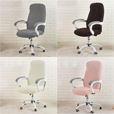 Stuhlhussen für Schreibtischstühle, wasserabweisend, Jacquard, für Computerstühle, elastische Spandex-Bezüge, Funda Silla Escritorio