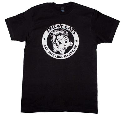 Stray Cats Established 1979 Mens T Shirt Rock And Roll Music Classic Tee Black