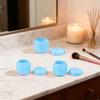 3 Pcs Magnetic Travel Toiletry Containers with Lids Hard   Magnetic Cream Jars for Lotion Cleanser Shampoo Conditioner