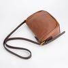 Leather Retro Single-shoulder Bag, Women's Top-grain Leather Large-capacity Zippered Crossbody Bag, Commuter Women's Pillow Bag