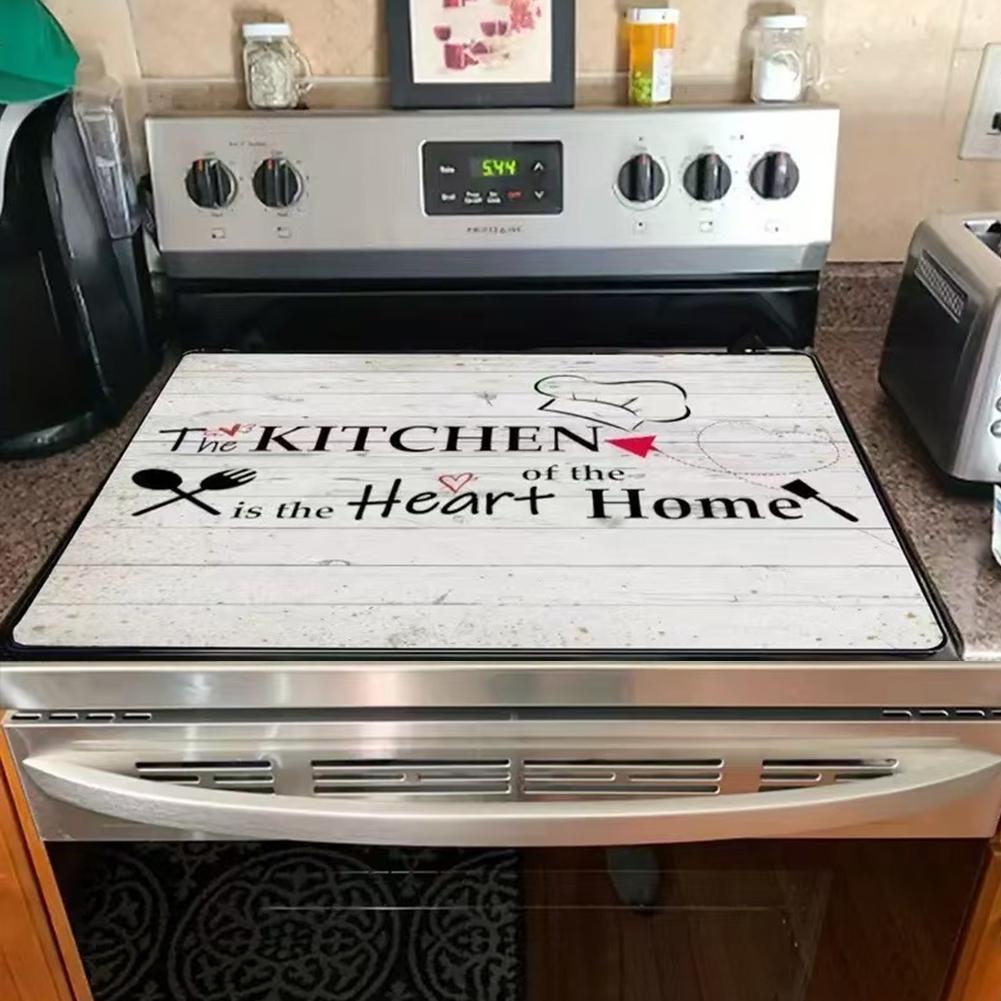 Gas Stove Protectprotective Mat Kitchen Reusable Burner Covers Mat Protector Cleaning Pad Water-Absorbing, Oil-proof Anti-slip