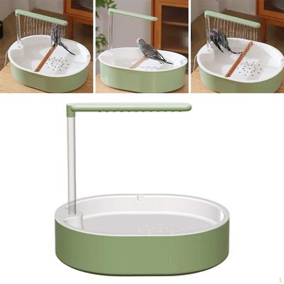 Automatic Parrot Bathtub Bird Bath Cage Accessory Parakeet Bathing Box Lovebird Shower for Budgie