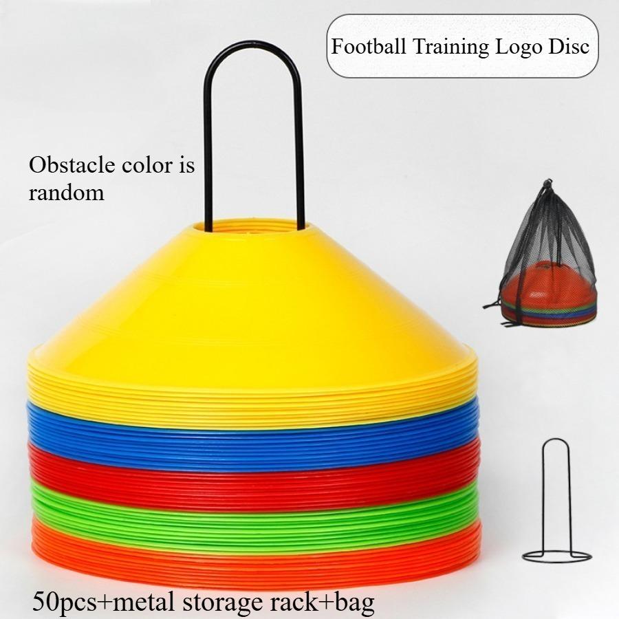 10-52pcs Logo Disc Thickened Logo Disc Football Training Equipment Basketball Obstacle Logo Cone Obstacle Pile Ice Cream Barrel