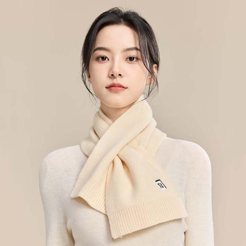 JIUMU Women's Thick Knitted Wool Scarf