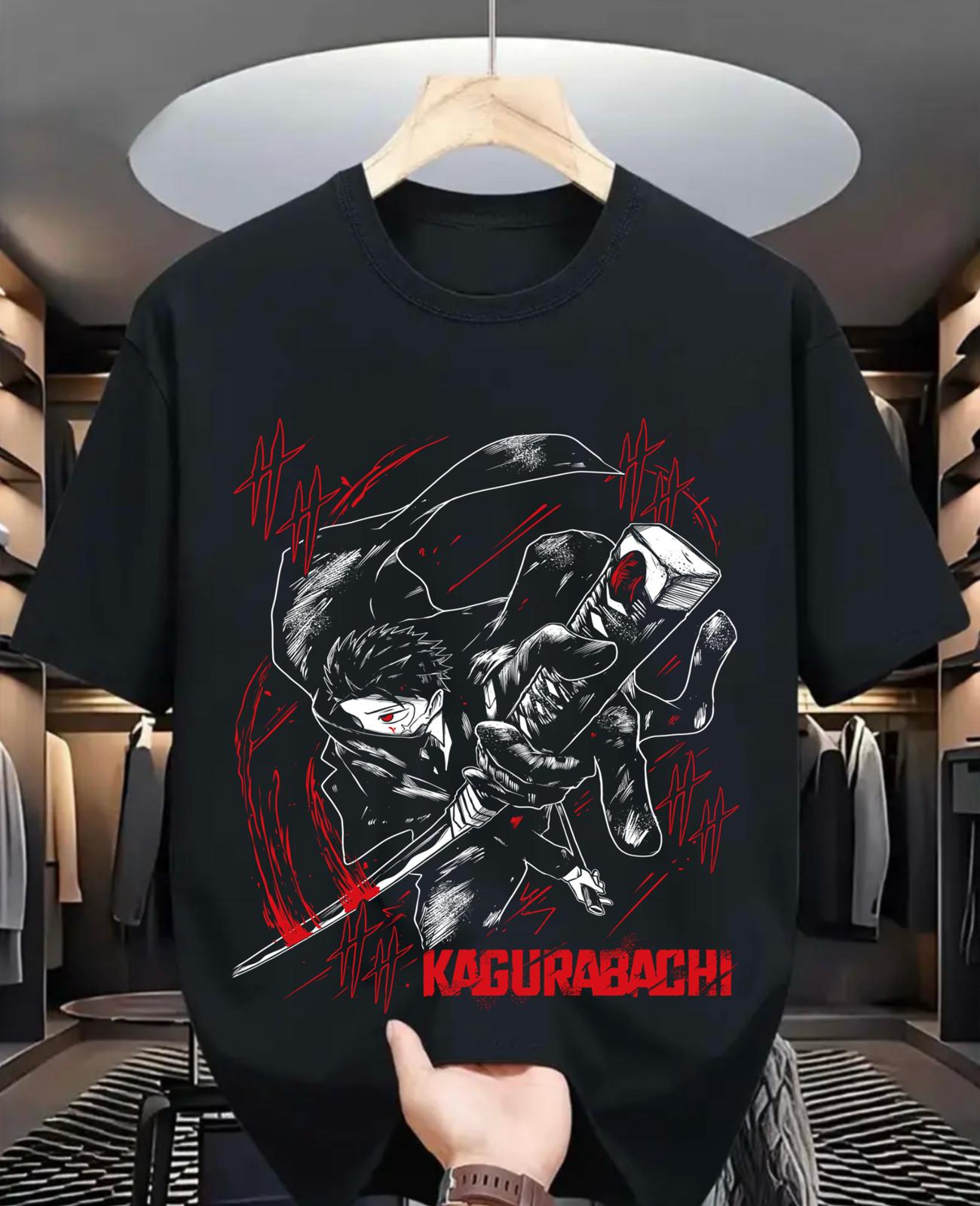 Футболка Jujutsu Kaisen kagurabachi Годжо Сатору Девушка Ужасы Аниме Подарочная Футболка XXL