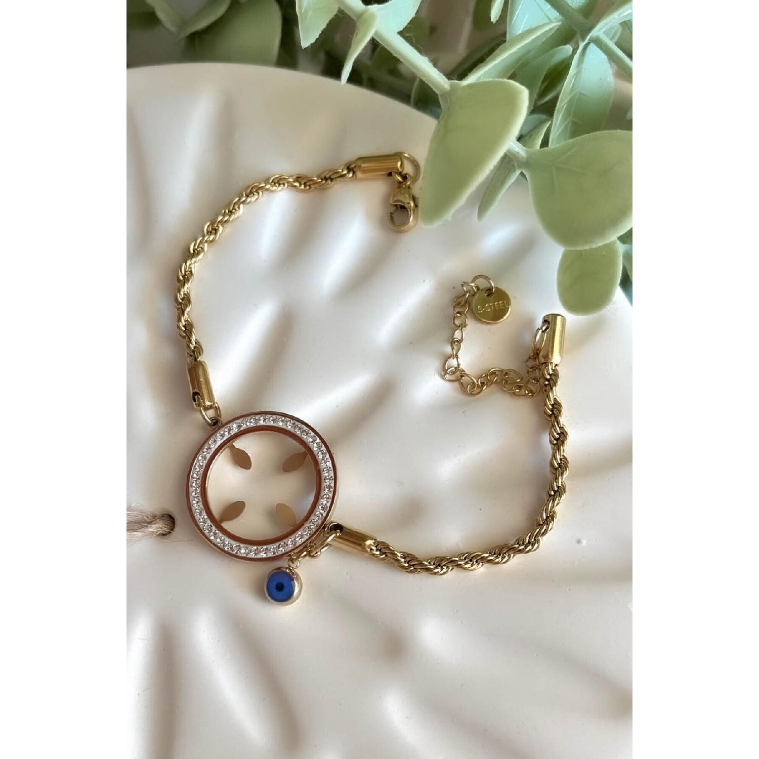 

Тускнеющая стальная бусина «Сглаз» с детальным отпечатком четверти шнека