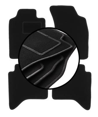 Set of Velour Floor Mats For: Toyota Hilux VII N25 N2 Pickup (2006-2015)