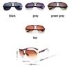 Óculos de sol masculinos novos óculos de sol de metal sem moldura óculos de cópia folha óculos de sol comércio exterior sapo espelho