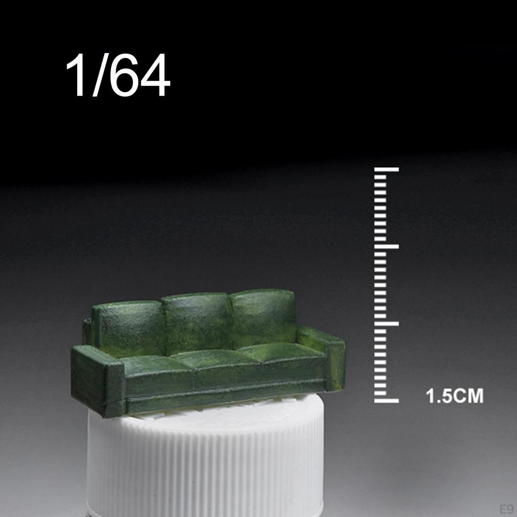 1/64 Mini Ornaments Miniature Figurines Model Indoors and Outdoors Decor Accessory Fine Workmanship