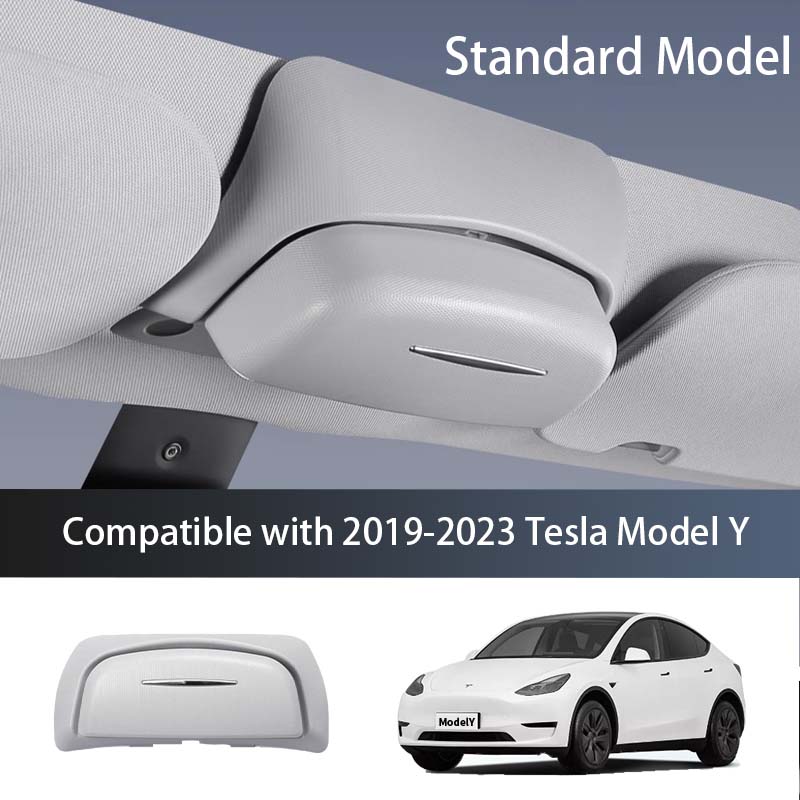 Car Sunglasses Box Holder Organizer Panoramic Sunroof Glasses Storage Box Case ABS For Tesla Model 3 & Y -2025 Accessories