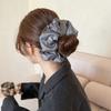 French Style Scrunchie Hair Tie Elastic Ponytail Holder For Women Soft Polyester Hair Accessory Hair Styling Tool