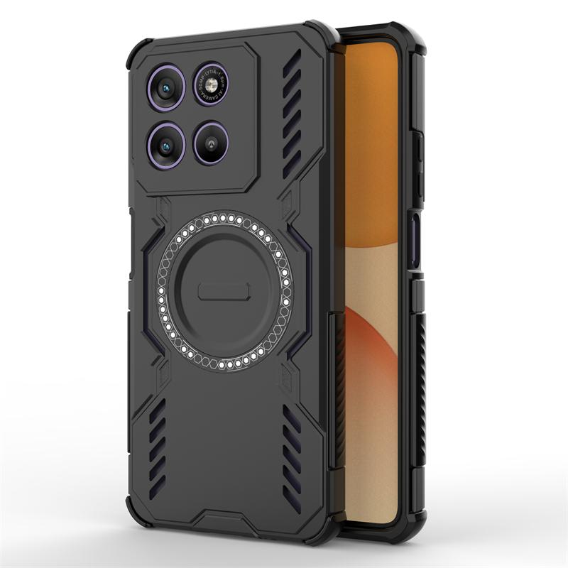 

Для чехла Motorola Moto G57 Power Для Moto G57 Power Armor Магнитная адсорбция Беспроводная зарядка Задняя крышка Для чехла Moto G57 Power Motorola Moto G57 Power чёрный